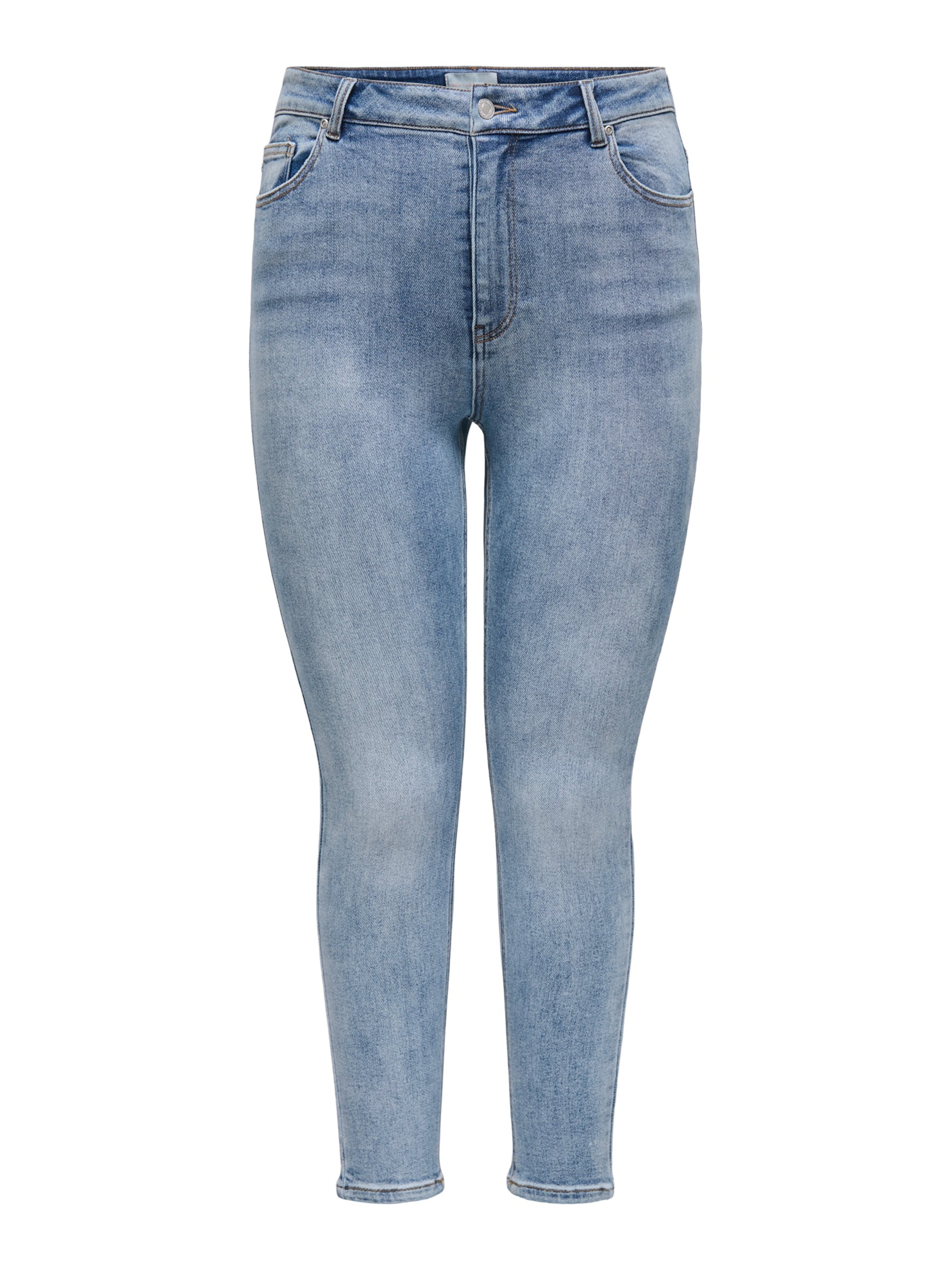 ONLY Carmakoma Kitsas Teksapüksid 'CARMILA', värv sinine: eest vaates