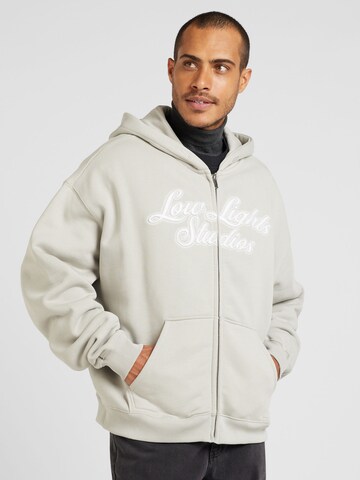 Low Lights Studios Zip-Up Hoodie 'SHUTTER' in Grey: front