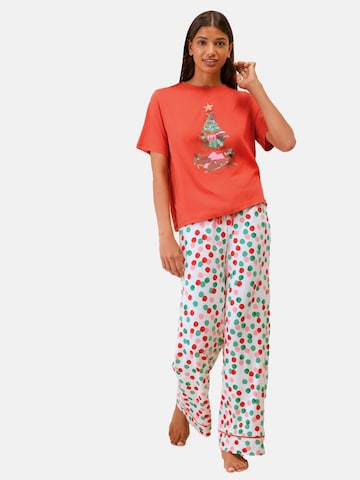 Friends Like These Pyjama in Rot: Vorderseite
