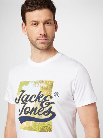 JACK & JONES Tričko – bílá