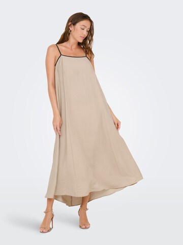 ONLY Jurk 'ONLLINO' in Beige: voorkant