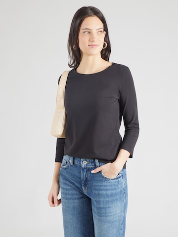 MM by Max Mara - Camisa 'OBLIQUA' em preto: frente