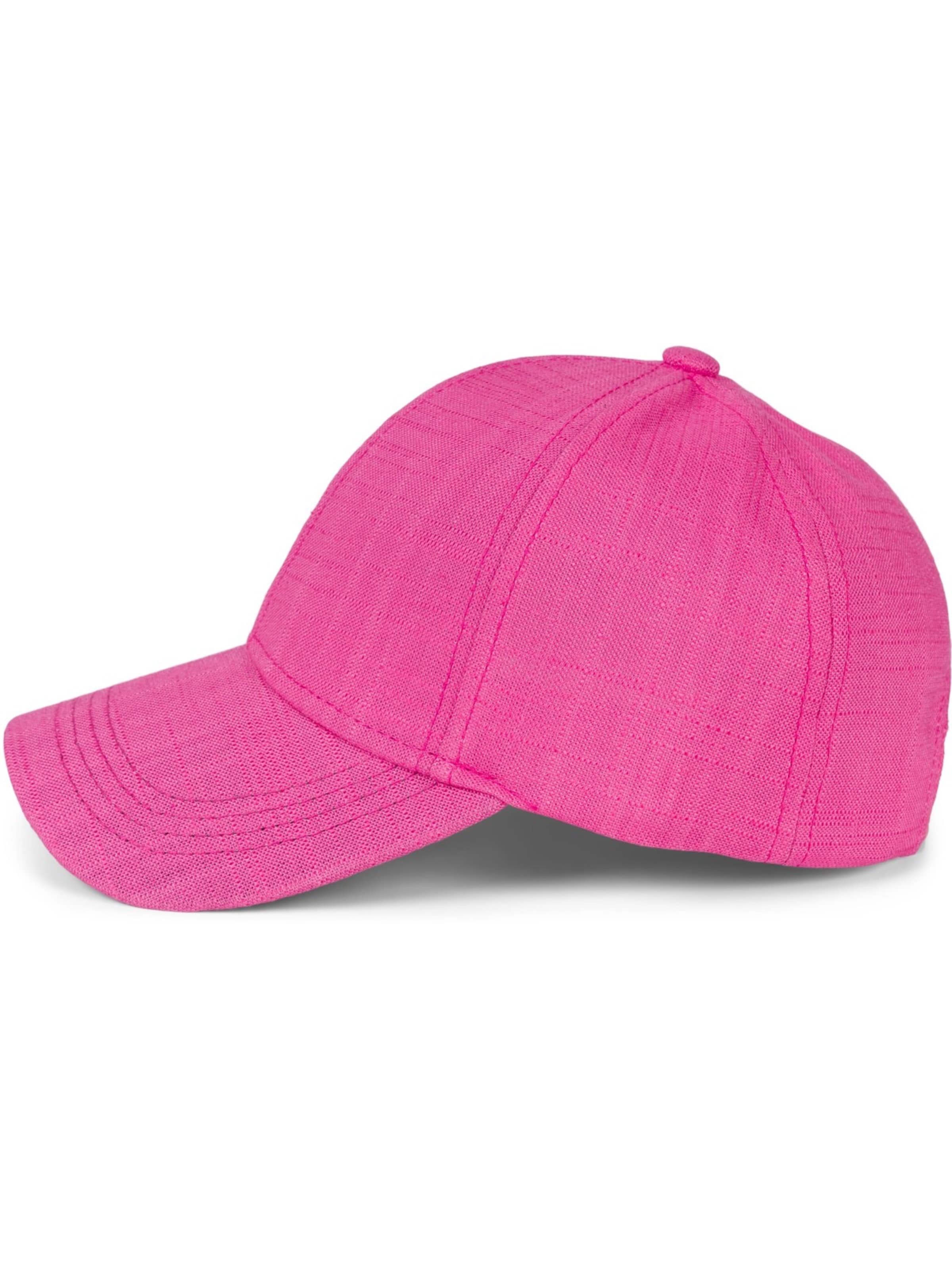 styleBREAKER Cap 'Leinen Baseball Cap' in Pink