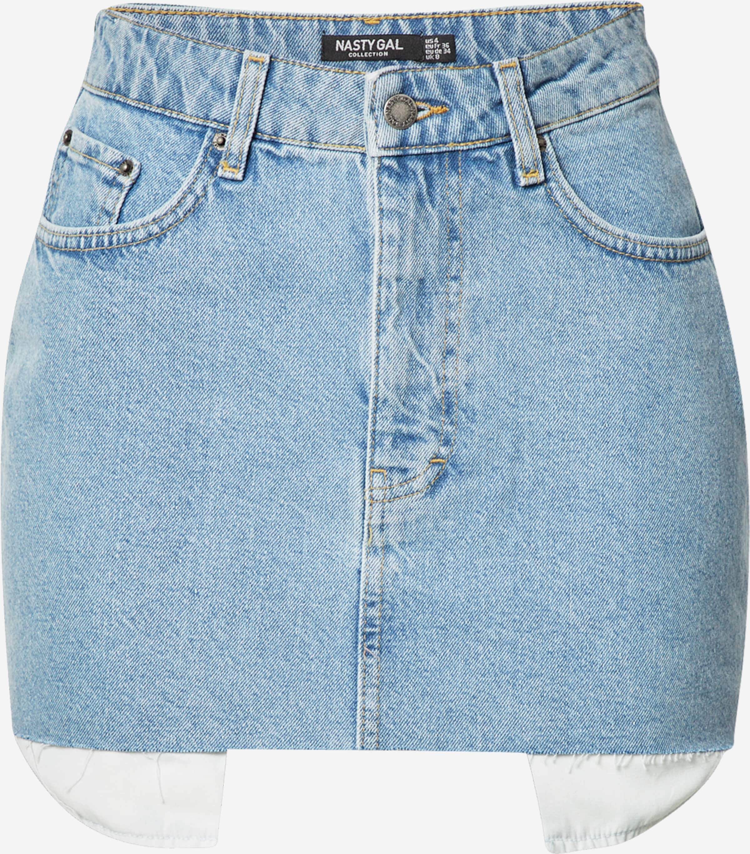 Jupe-culotte Lin Boutonnée Nasty Gal – Bleu Marine Taille 2 – NEUF Avec étiquette