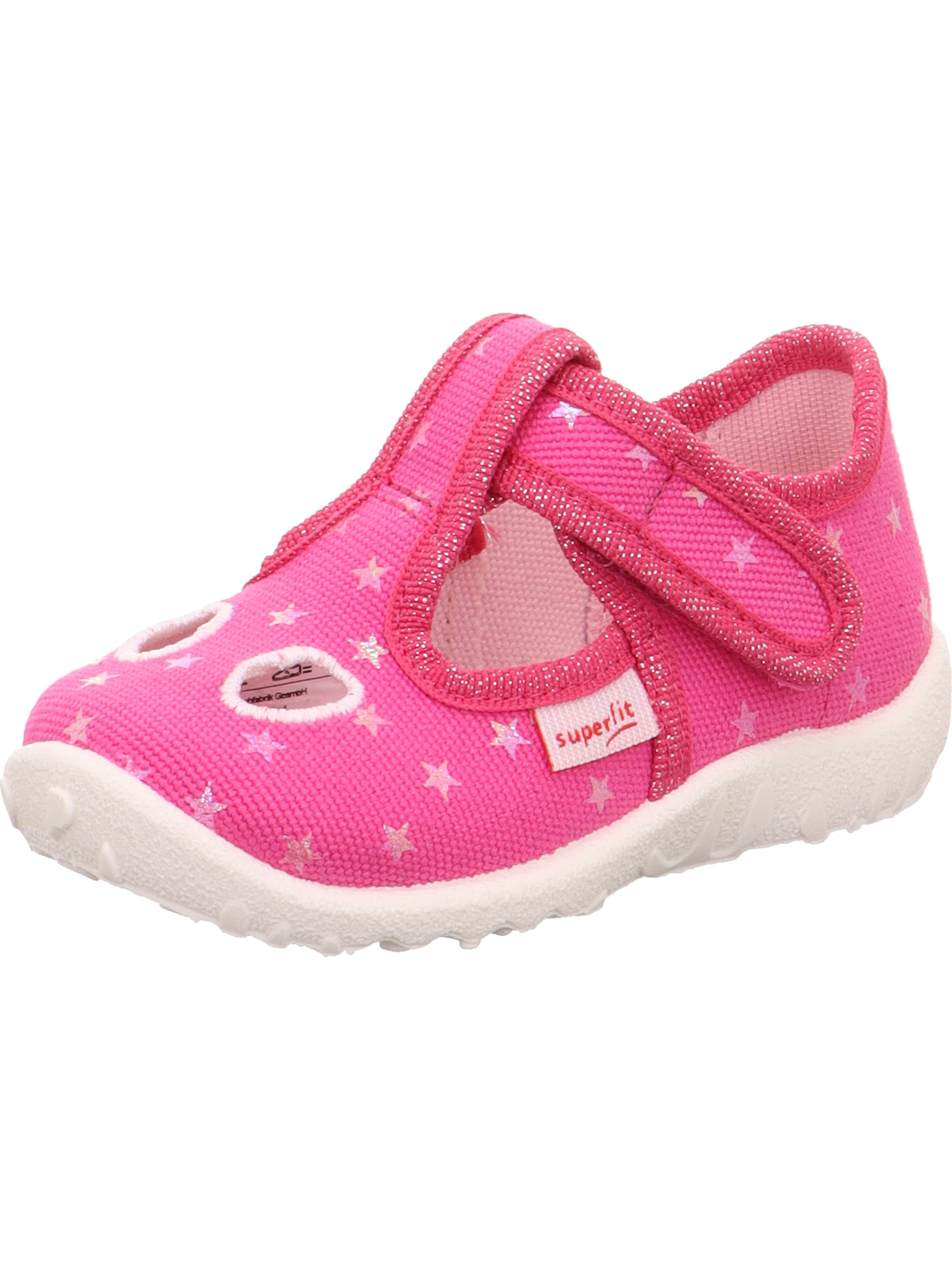 SUPERFIT Hausschuh 'Spotty' in Pink: Vorderseite