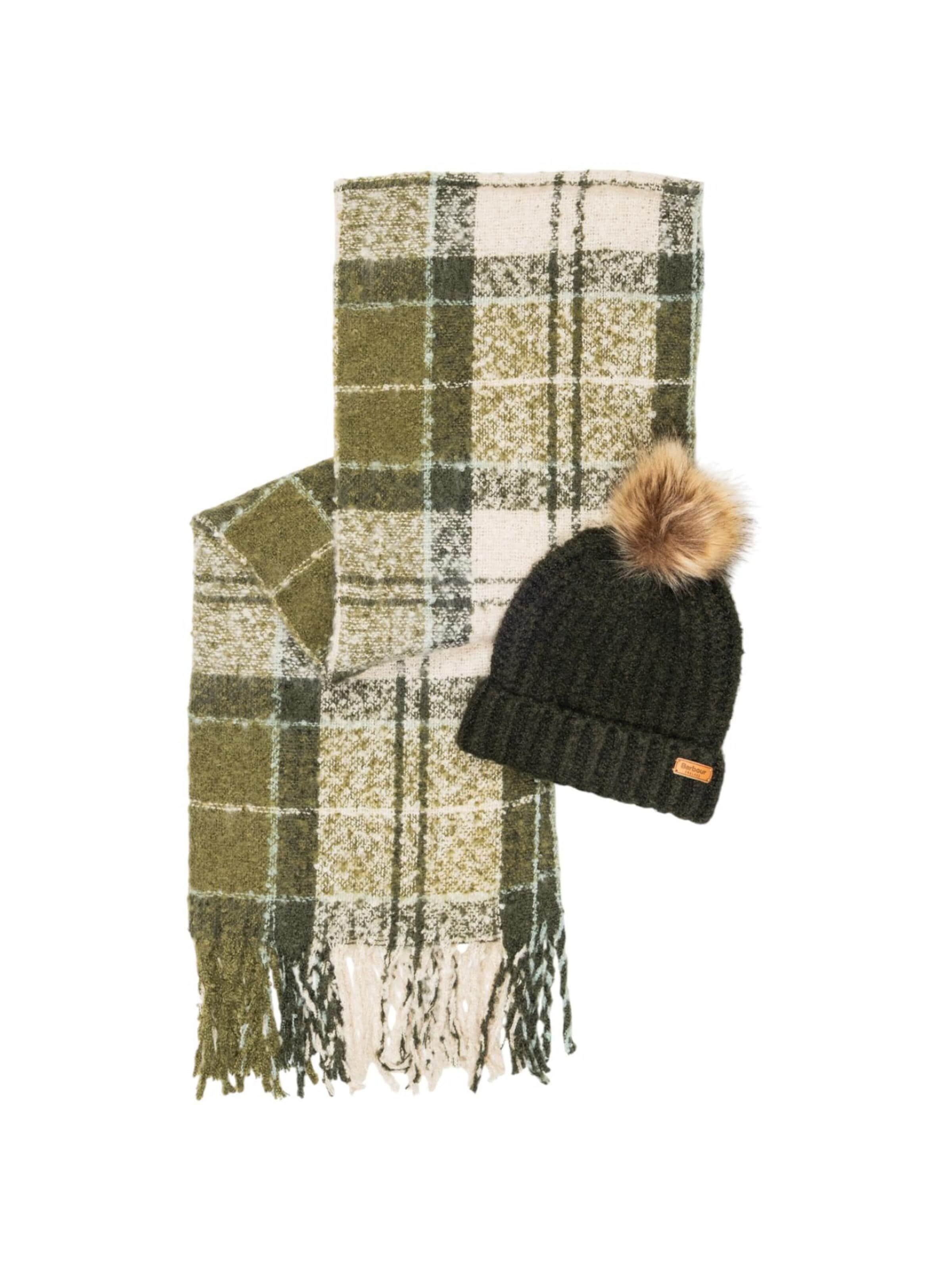 Barbour Scarf in Green: front