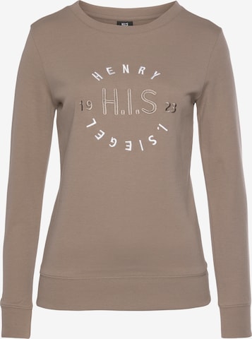 H.I.S Sweatshirt in Beige: predná strana