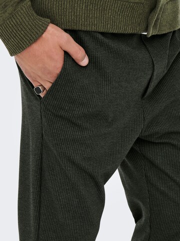 Only & Sons Regular Broek 'LINUS' in Groen