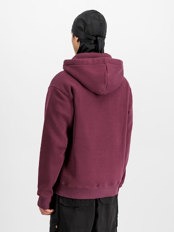 ALPHA INDUSTRIES - Pullover 'Basic' em vermelho
