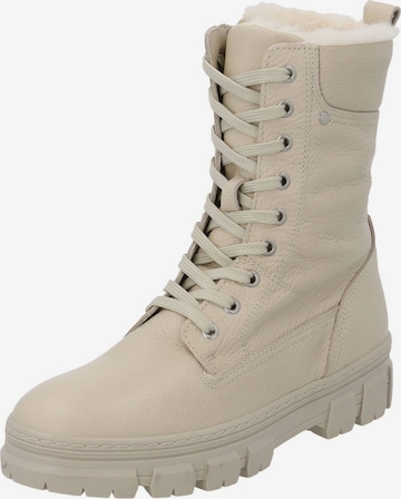 Palado Lace-Up Ankle Boots 'Lodcen' in Beige: front