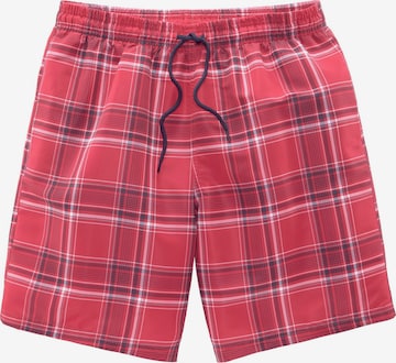 H.I.S Board Shorts in Red: front