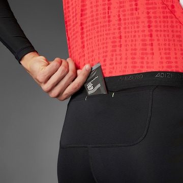 Skinny Pantalon de sport 'Adizero Control' ADIDAS PERFORMANCE en noir