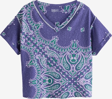 T-shirt Next en violet : devant