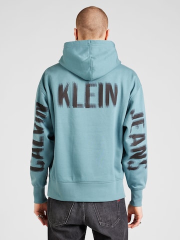 Calvin Klein Jeans Mikina - Modrá: predná strana