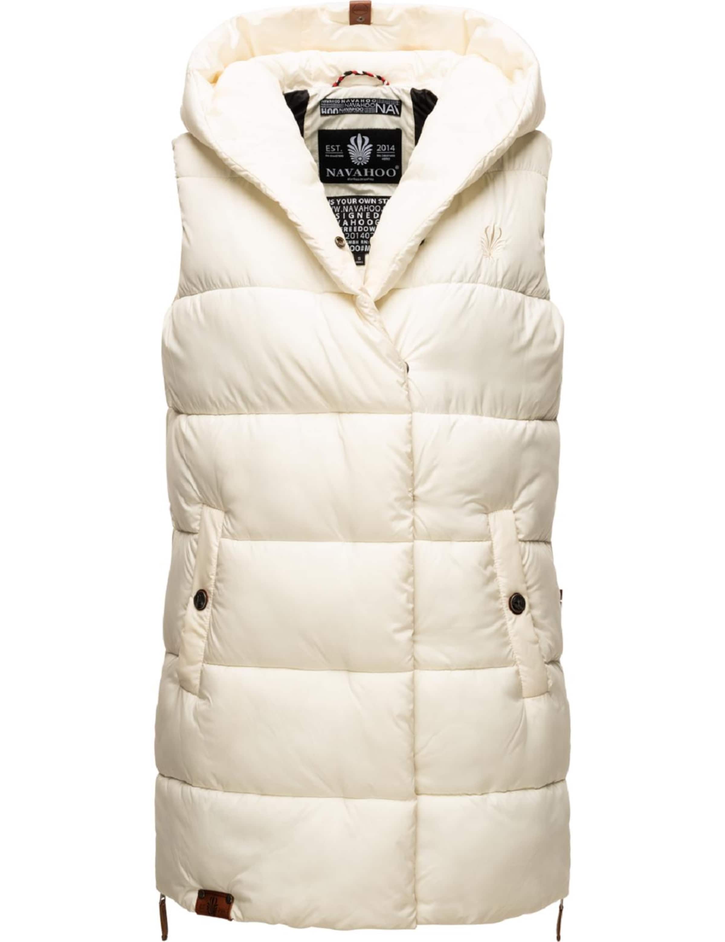NAVAHOO Vest 'Madilynaa' in White: front