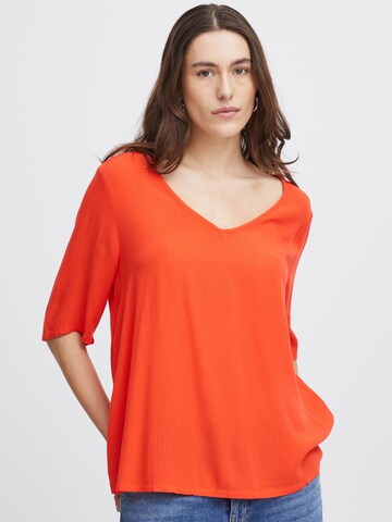 ICHI Bluse 'MARRAKECH' in Orange: predná strana