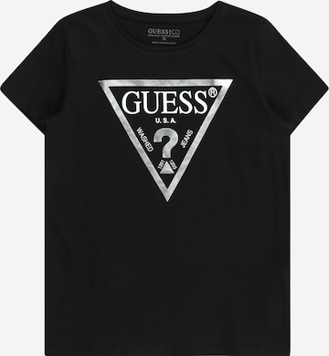 GUESS T-Shirt in Schwarz: Vorderseite
