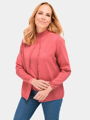 Goldner Knit Cardigan in Pink: front