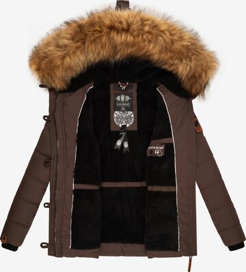 NAVAHOO Winter Jacket 'Zoja' in Brown