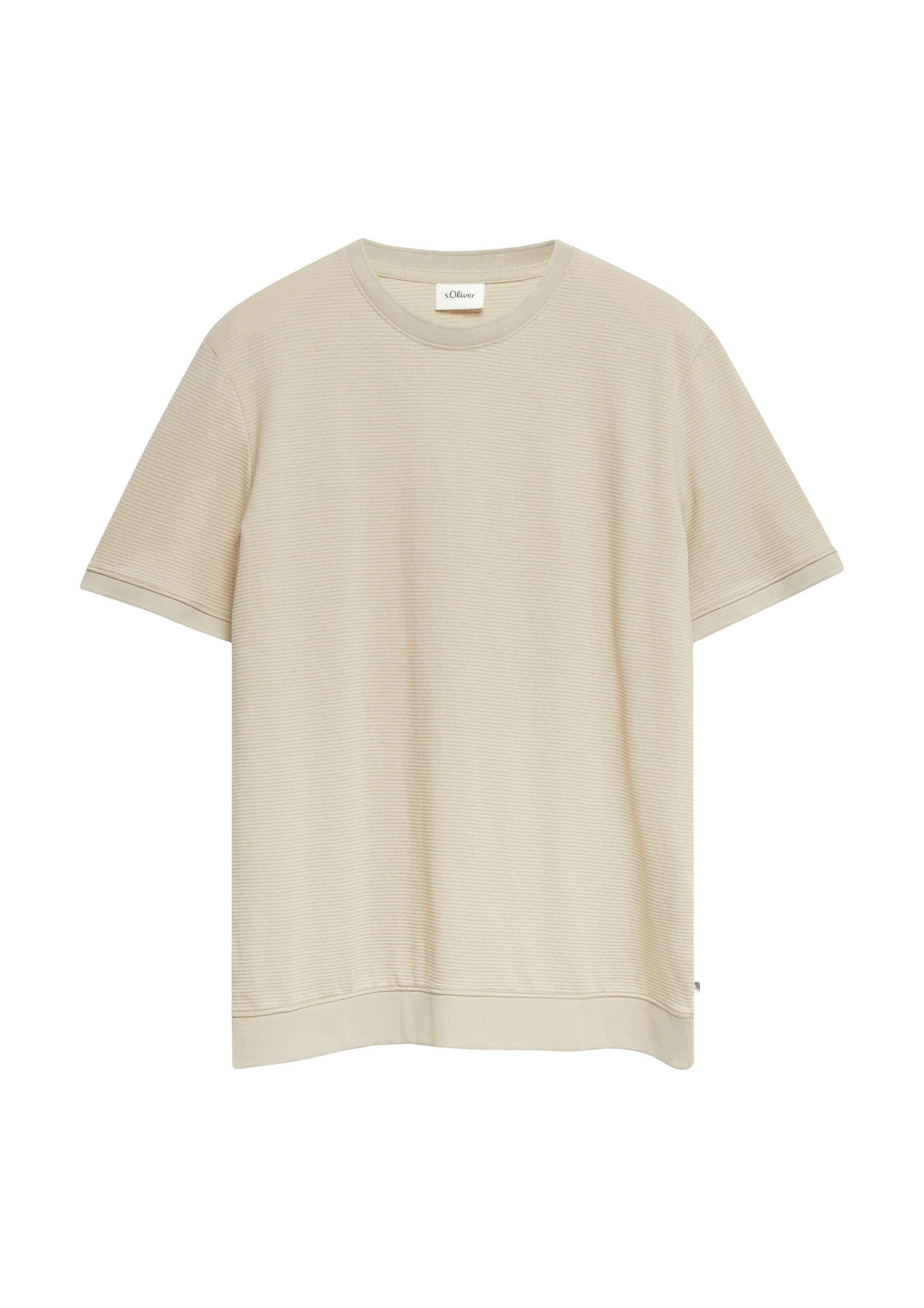 s.Oliver T-Shirt in Beige: Vorderseite