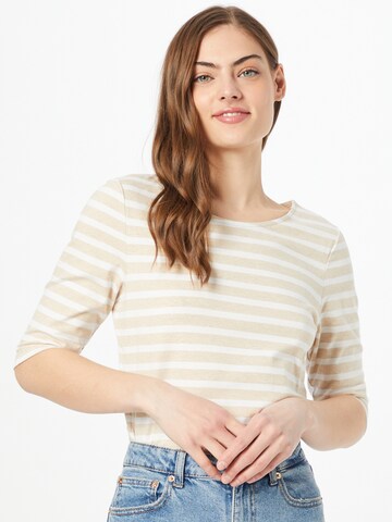 comma casual identity Shirt in Beige: voorkant