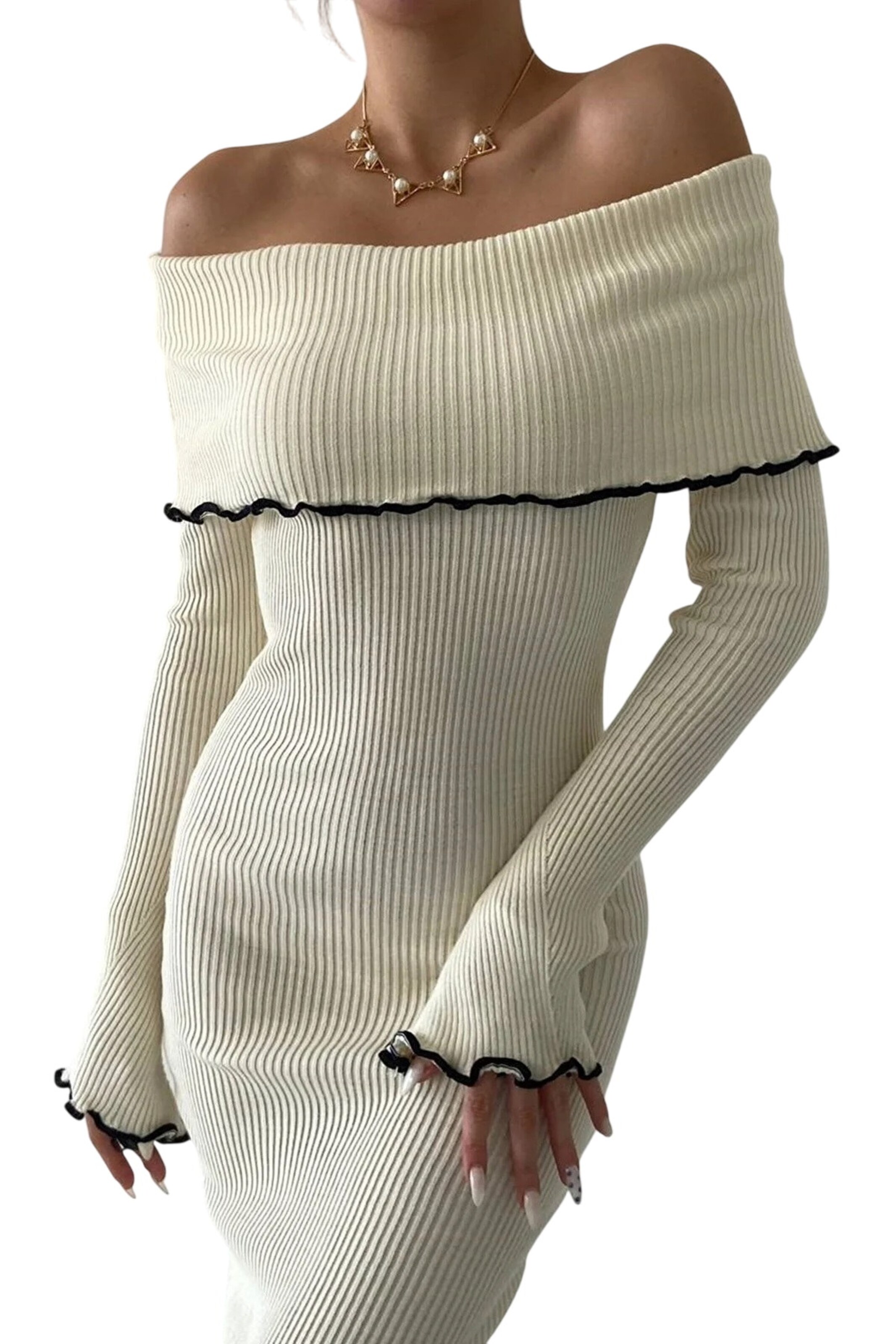 WOMAN VISION Jurk in Beige