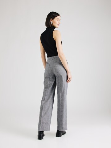 s.Oliver BLACK LABEL Wide leg Pleated Pants in Blue