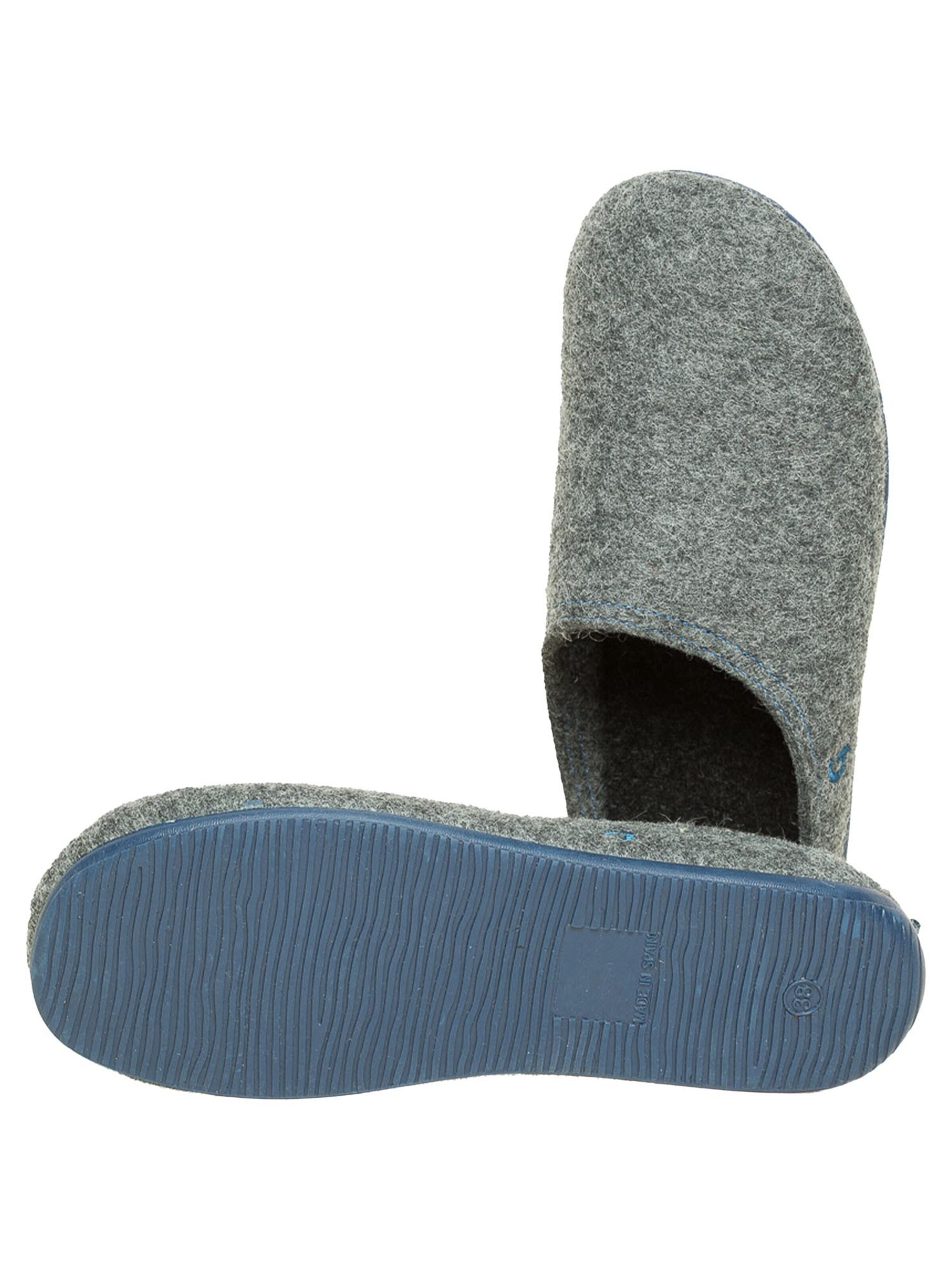 Gottstein Muiltjes 'Wool Slide-In' in Grijs