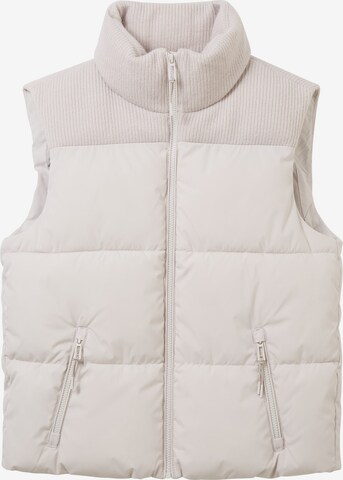 TOM TAILOR Vest in Beige: front