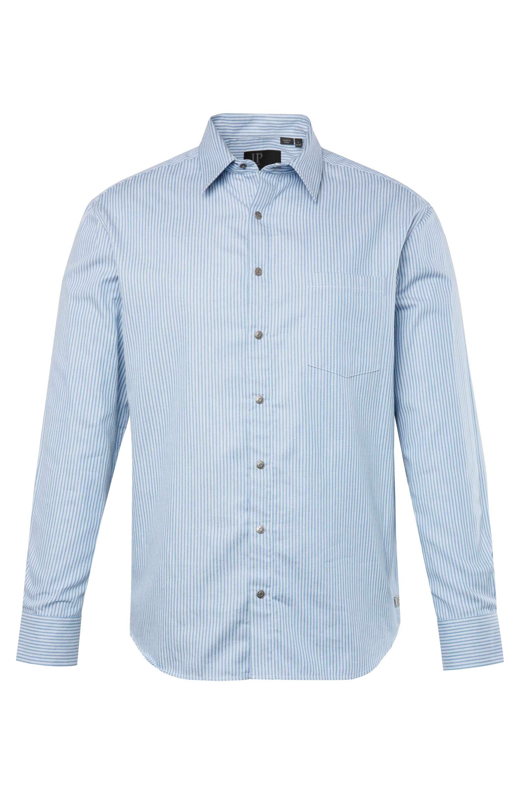 JP1880 Regular Fit Hemd in Blau: Vorderseite