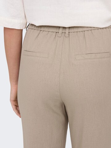 ONLY Regular Bundfaltenhose 'CARO POPTRASH' in Beige