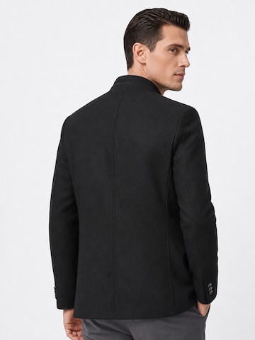 ALLTHEMEN Winterjas 'Winterkern' in Zwart