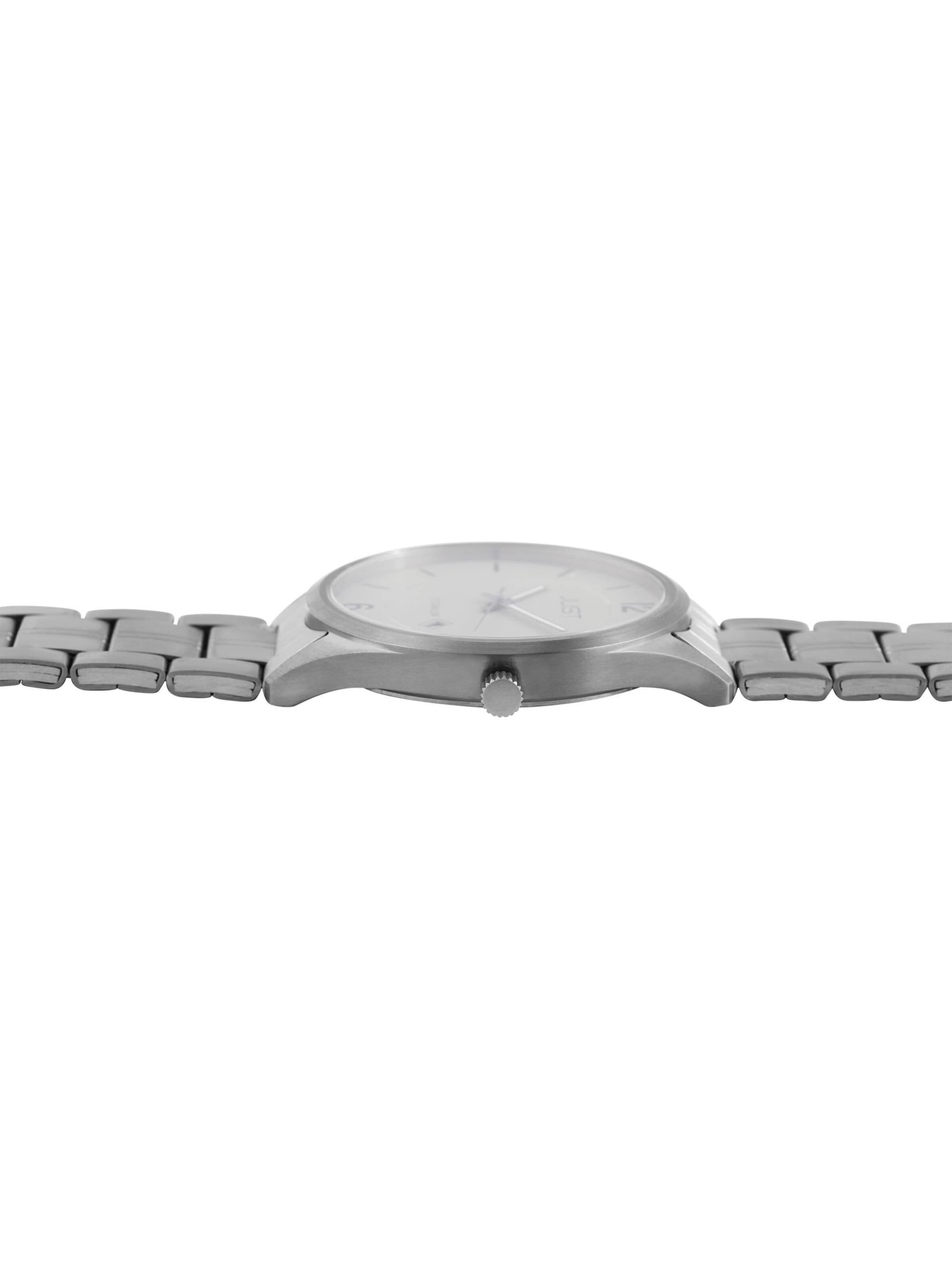JUST Analog Watch 'Fenrih, Datumsanzeige' in Silver