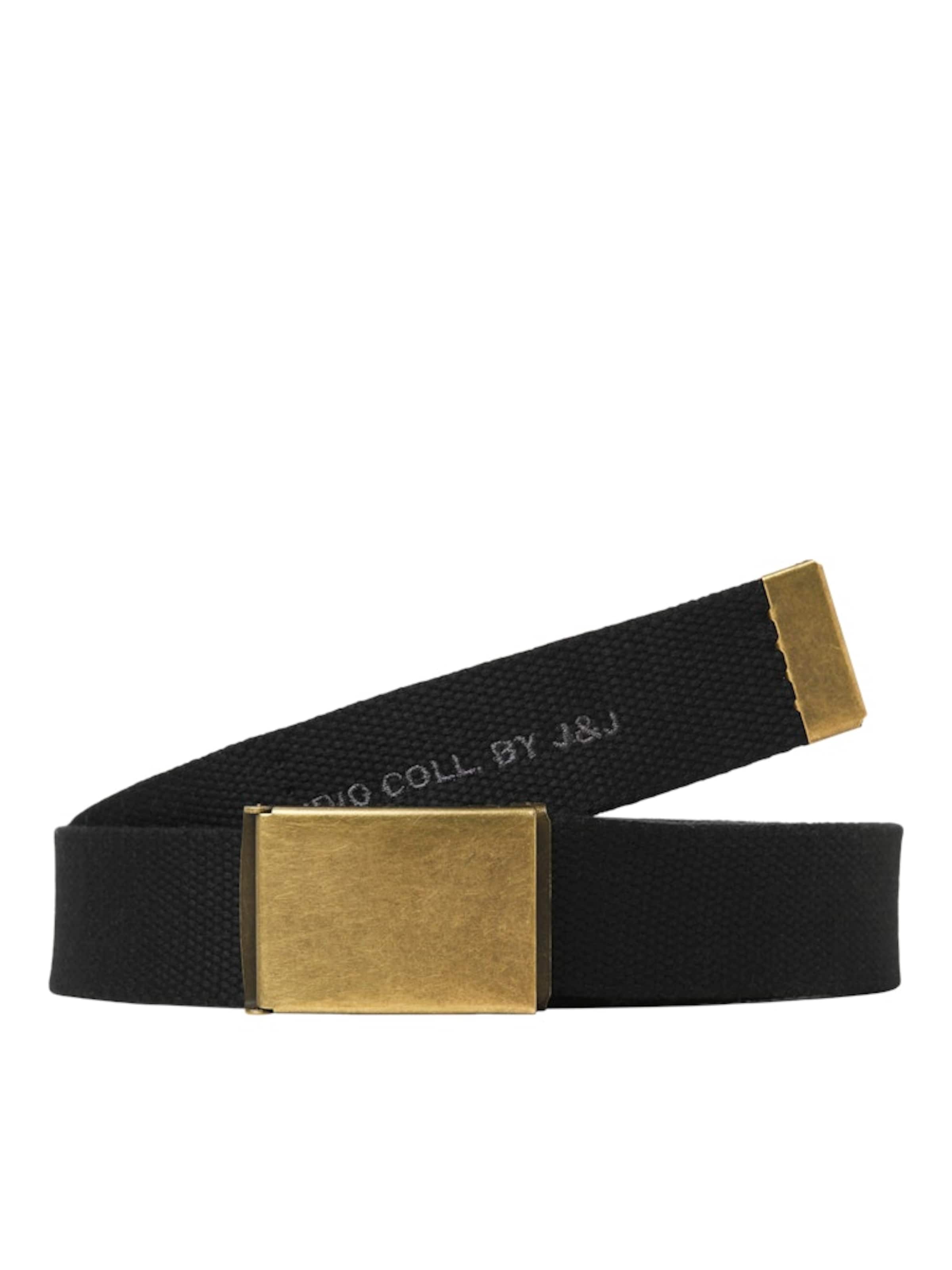 Ceinture 'JACHIMEJI' JACK & JONES en noir : devant