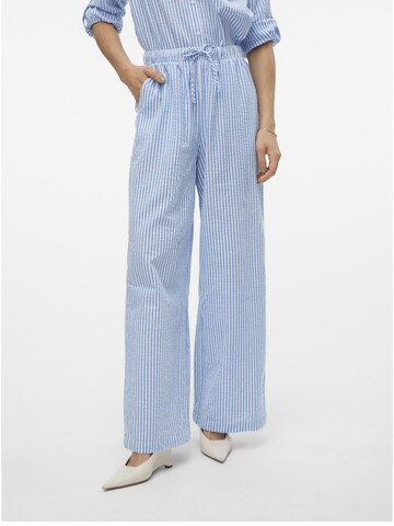 VERO MODA Wide leg Pants in Blue: front