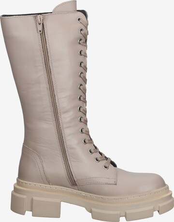 ILC Lace-Up Boots in Beige