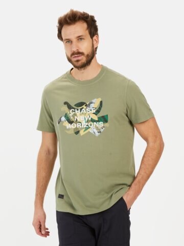 T-Shirt CAMEL ACTIVE en vert : devant