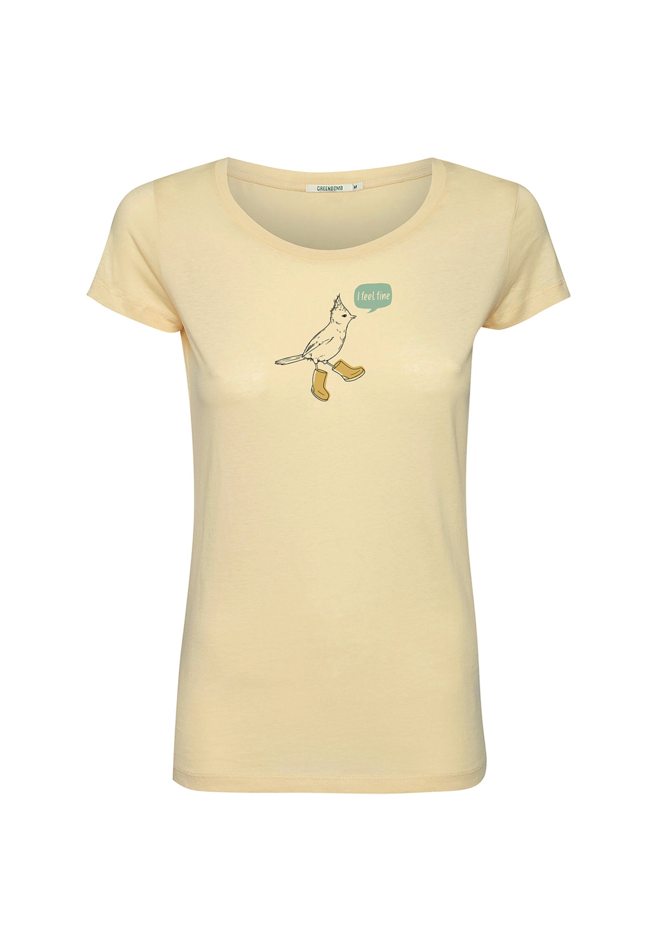 GREENBOMB Shirt in Geel: voorkant