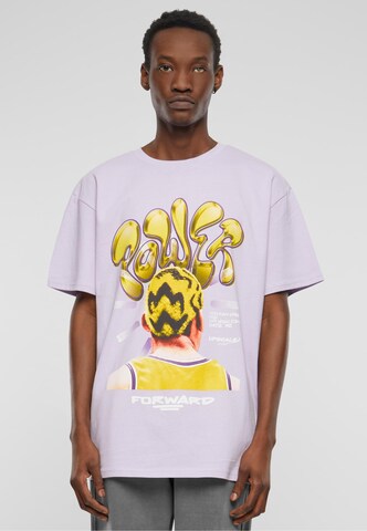 T-Shirt 'Power Foward 2.0' MT Upscale en violet : devant