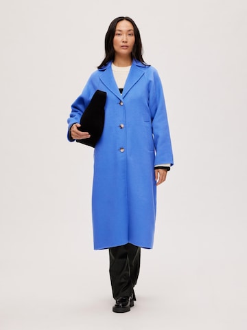 SELECTED FEMME Between-Seasons Coat 'TAMA' in Blue