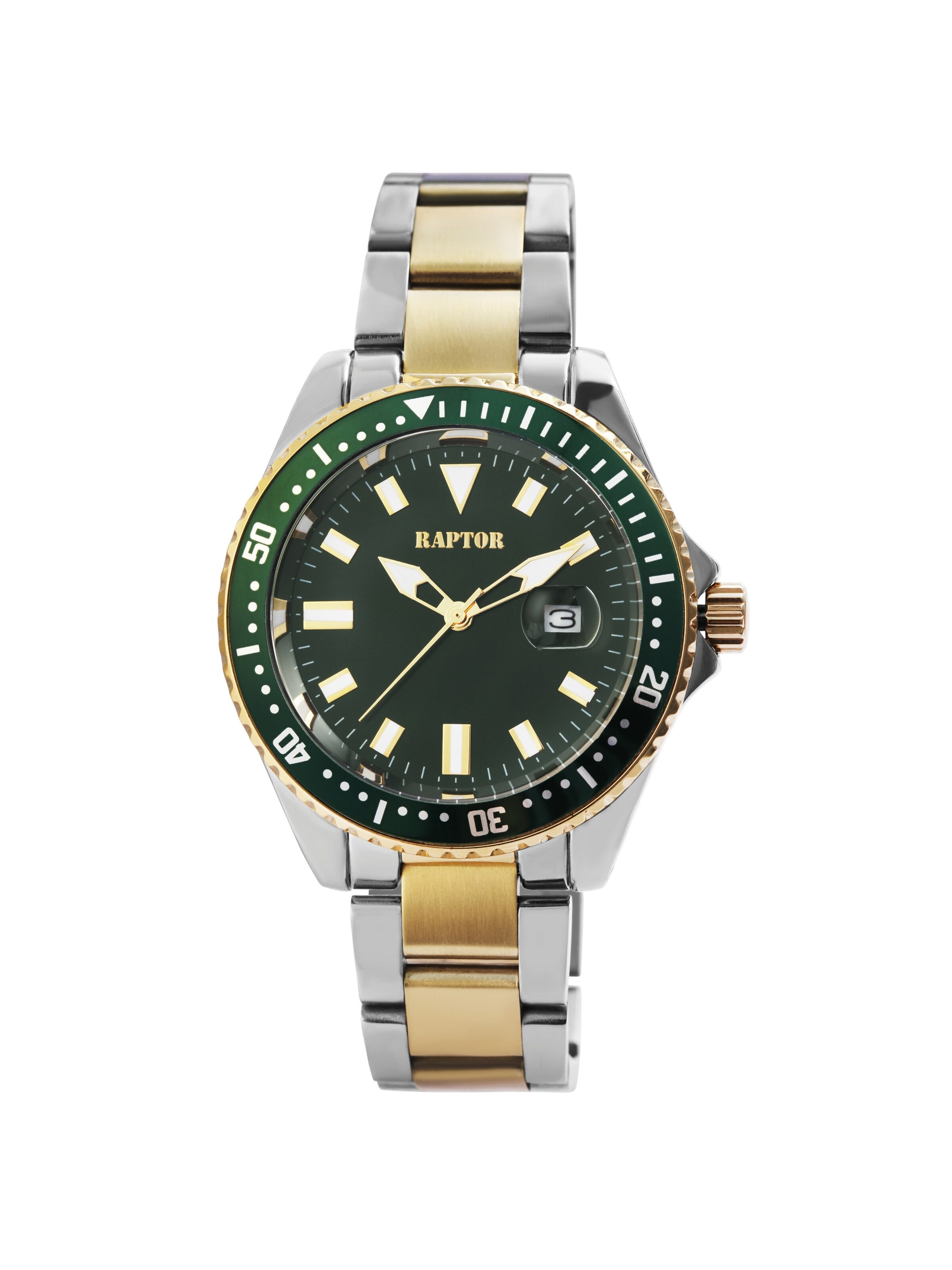 Raptor Analog Watch 'Serious, Datumsanzeige' in Mixed colors