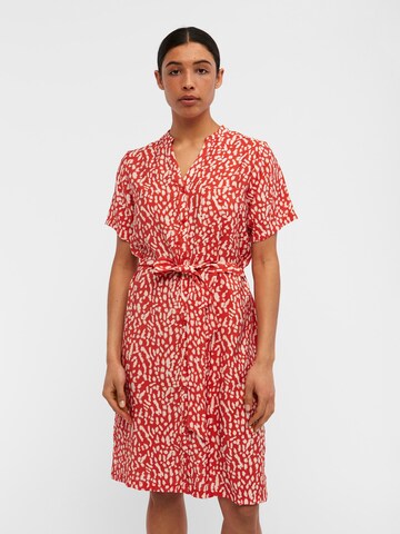 OBJECT Платье-рубашка 'Seline' в Красный: спереди
