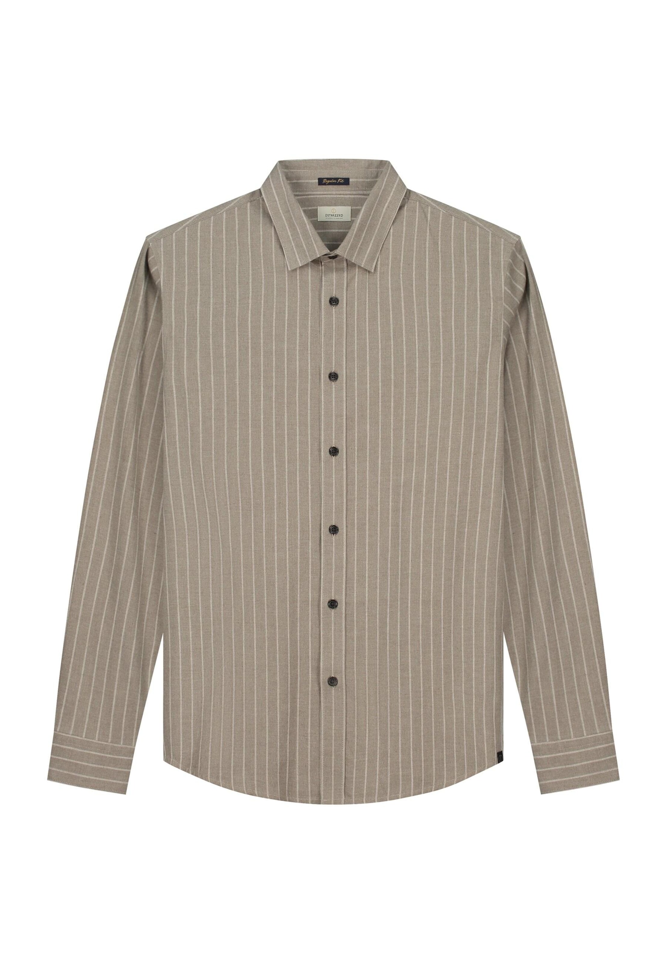 Dstrezzed Regular Fit Hemd 'Anthony' in Beige: Vorderseite