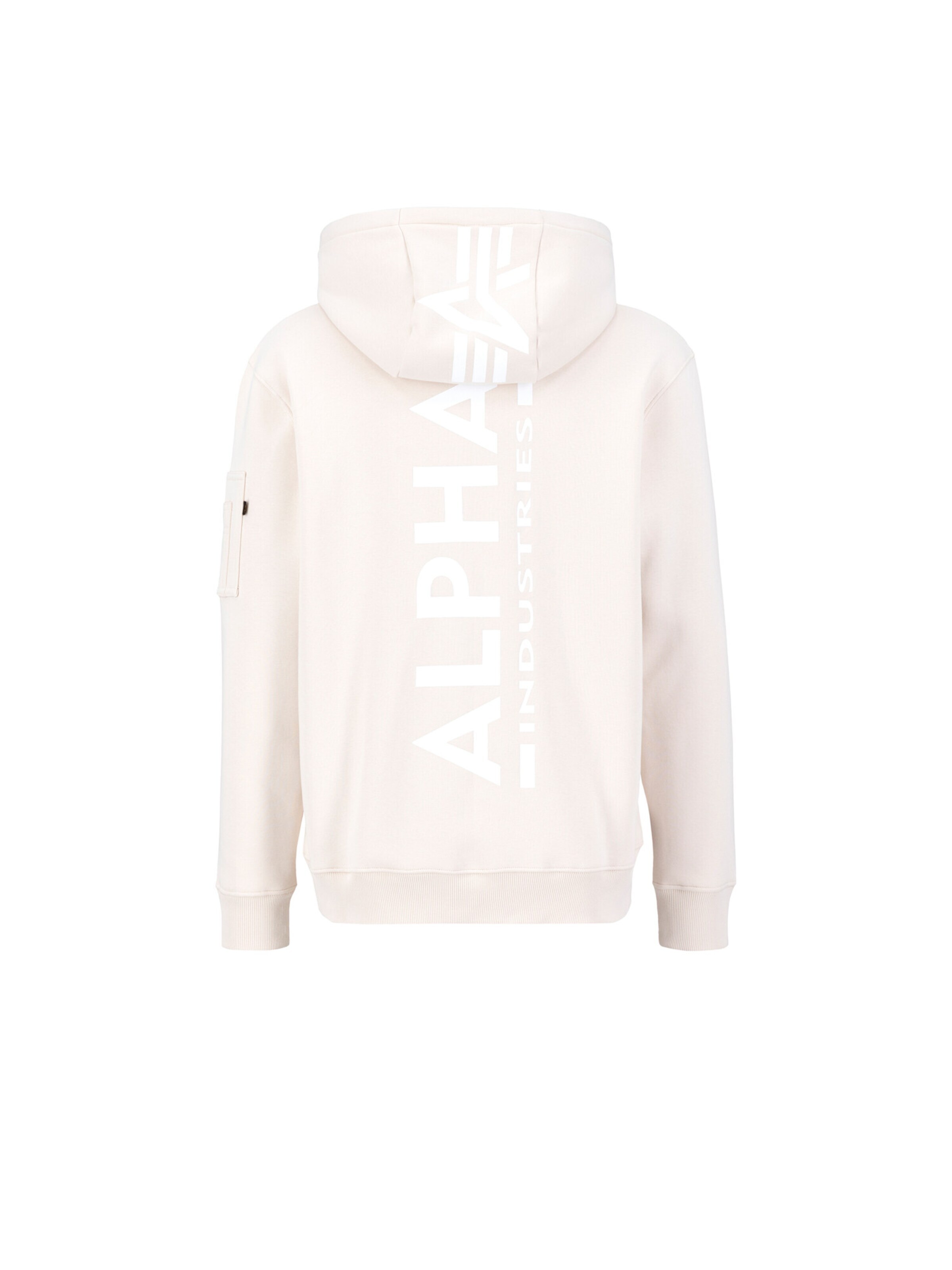 ALPHA INDUSTRIES Sweatshirt 'Backprint'‌‌‌‌ in Weiß: Vorderseite