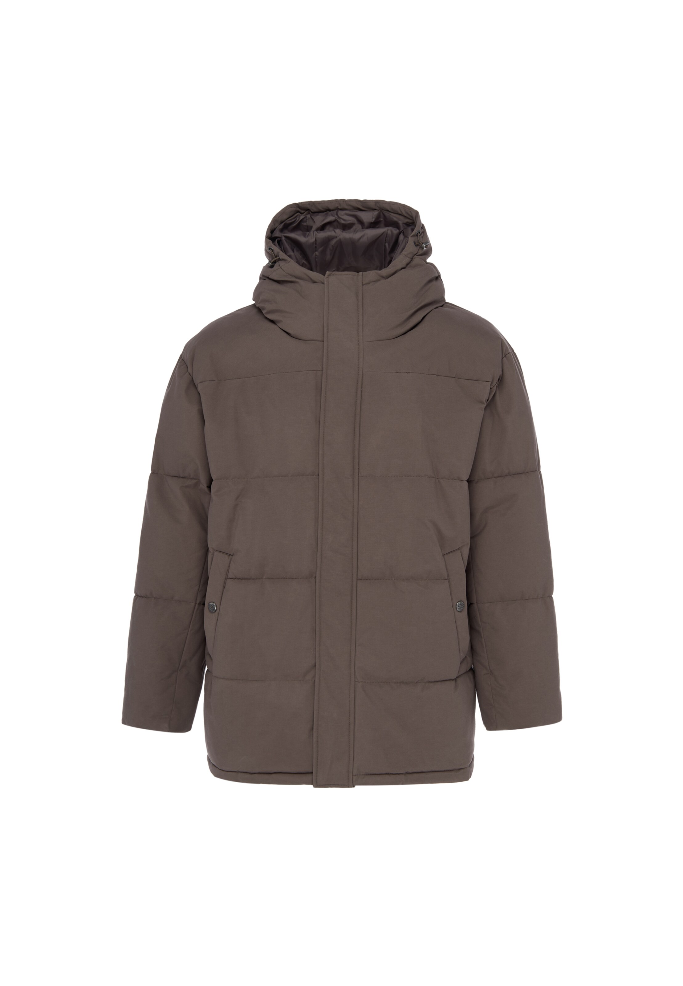 Veste d’hiver DreiMaster Maritim en marron : devant