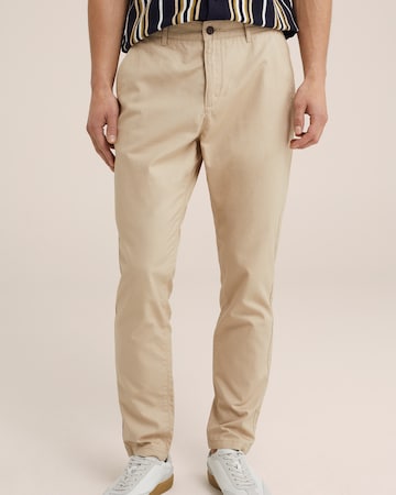 WE Fashion Tapered Byxa i beige: framsida