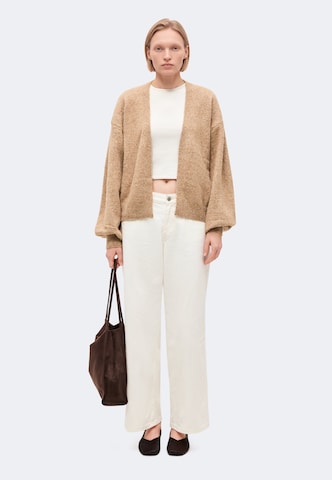 ABOUT YOU Knit cardigan 'Sydney' in Brown