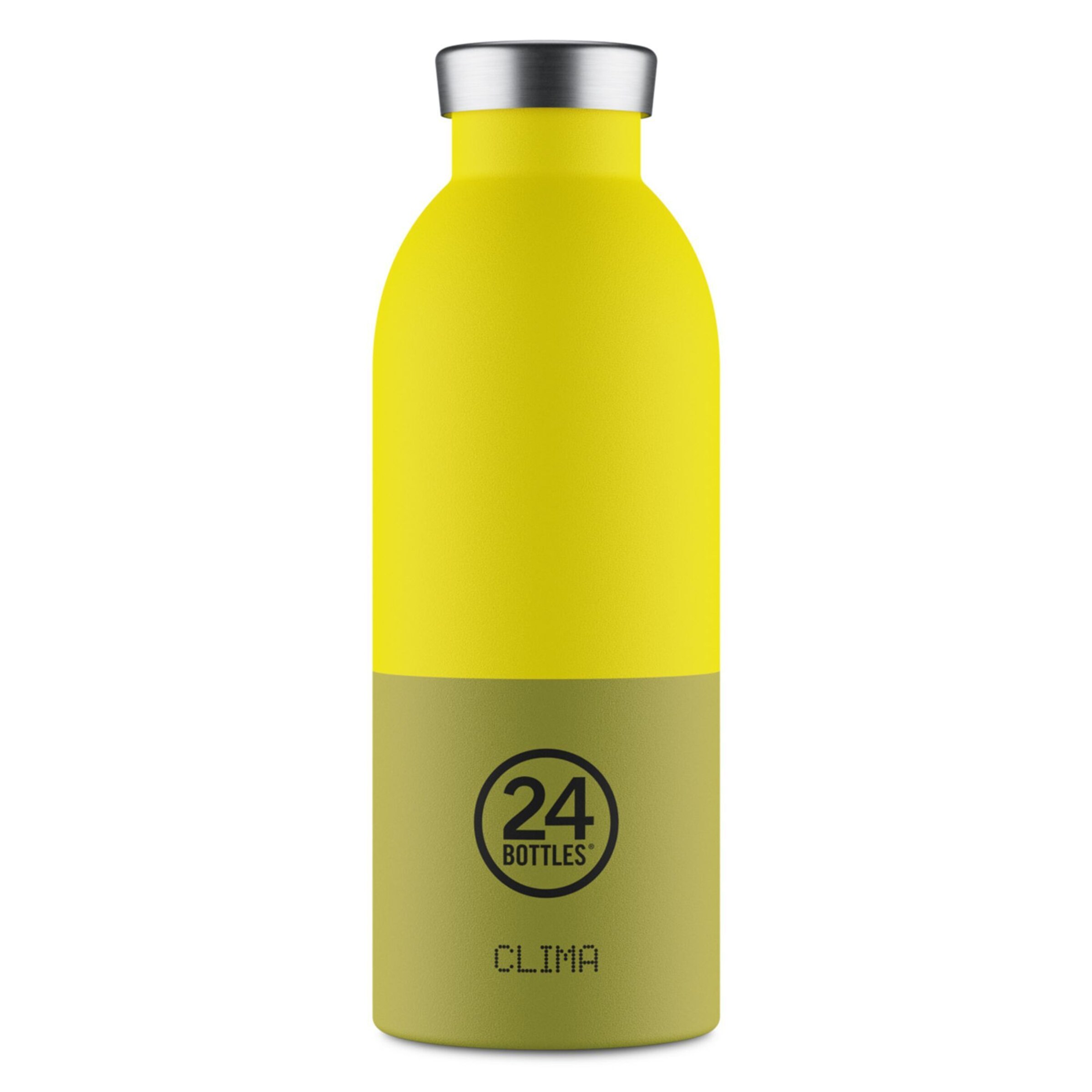 24Bottles Drinkfles 'Clima' in Geel: voorkant