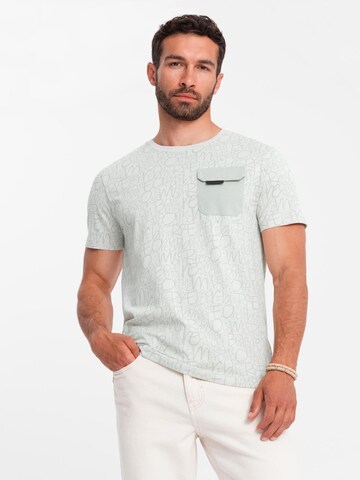 Ombre Shirt in White: front