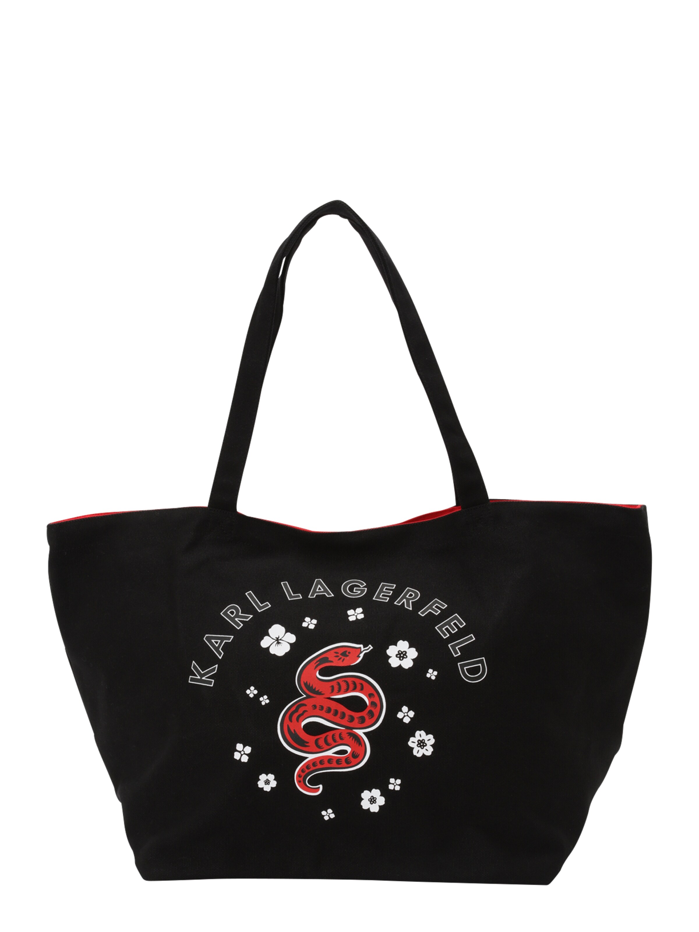 Karl Lagerfeld Shopper táska 'Lunar New Year' - fekete: elől